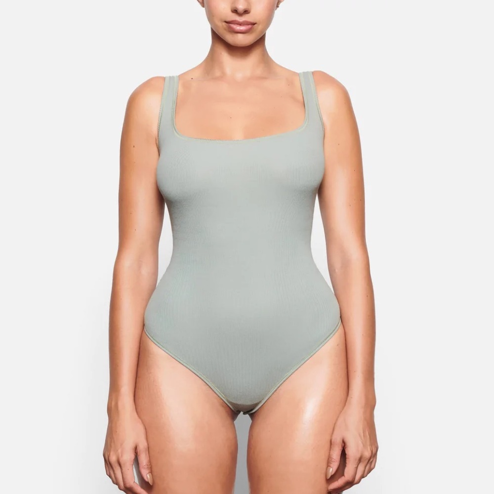 Skims Ribbed Sleeveless Bodysuit
